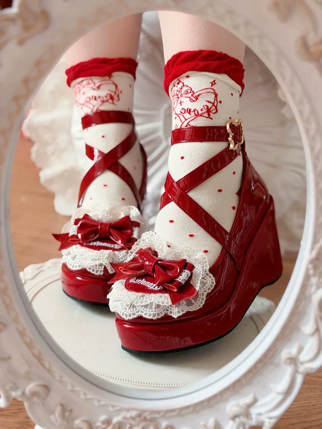 Transfer Student | Platform Wedge Lolita Shoes