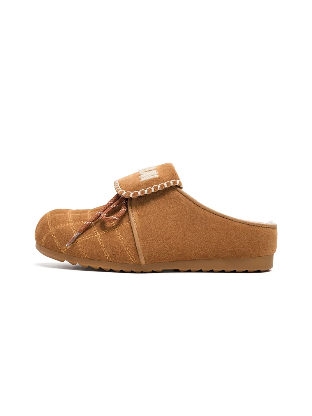 EBLAN | Fleece-Lined Closed-Toe Mule Slippers
