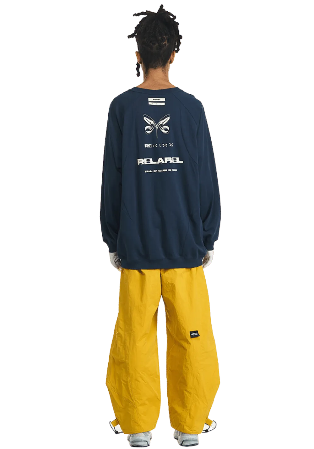 RELABEL丨Deconstructed Tapered Wide Leg Pants
