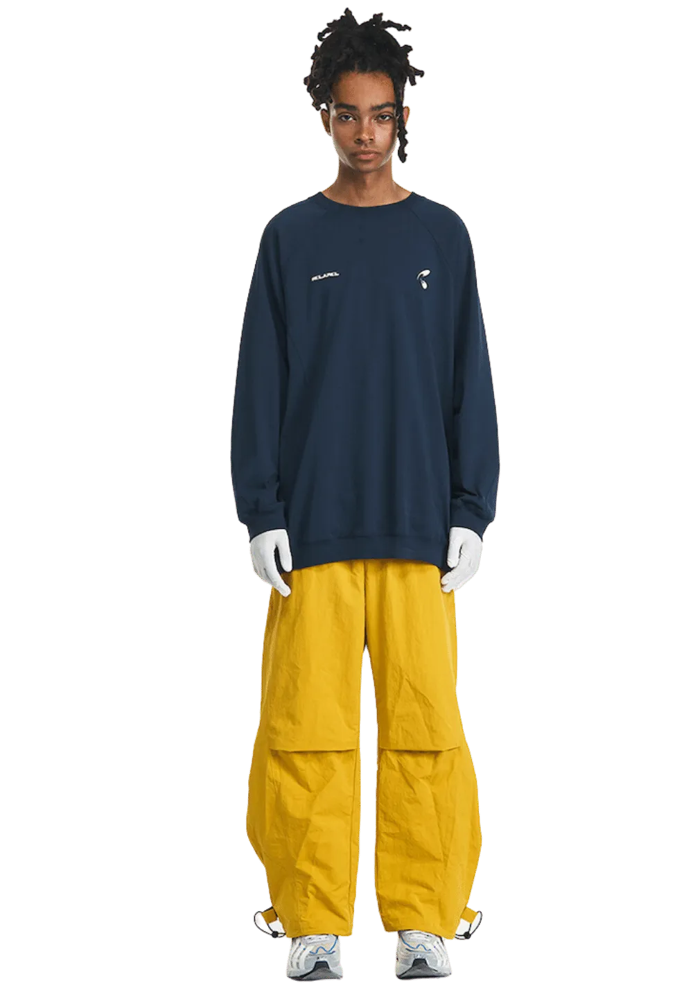 RELABEL丨Deconstructed Tapered Wide Leg Pants