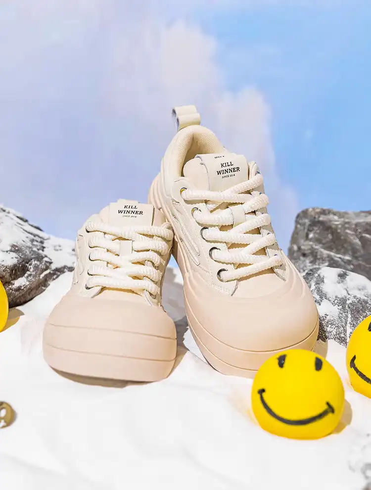 KILLWINNER丨Smile Life Sneaker - Beige