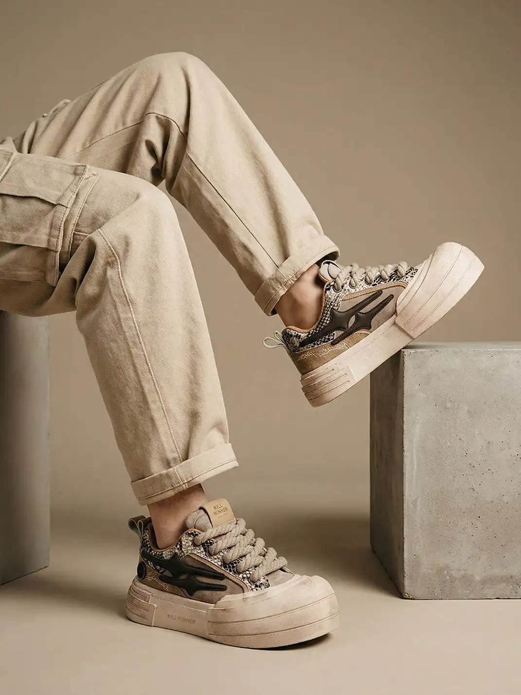 KILLWINNER丨Smile Life Sneaker - Brown
