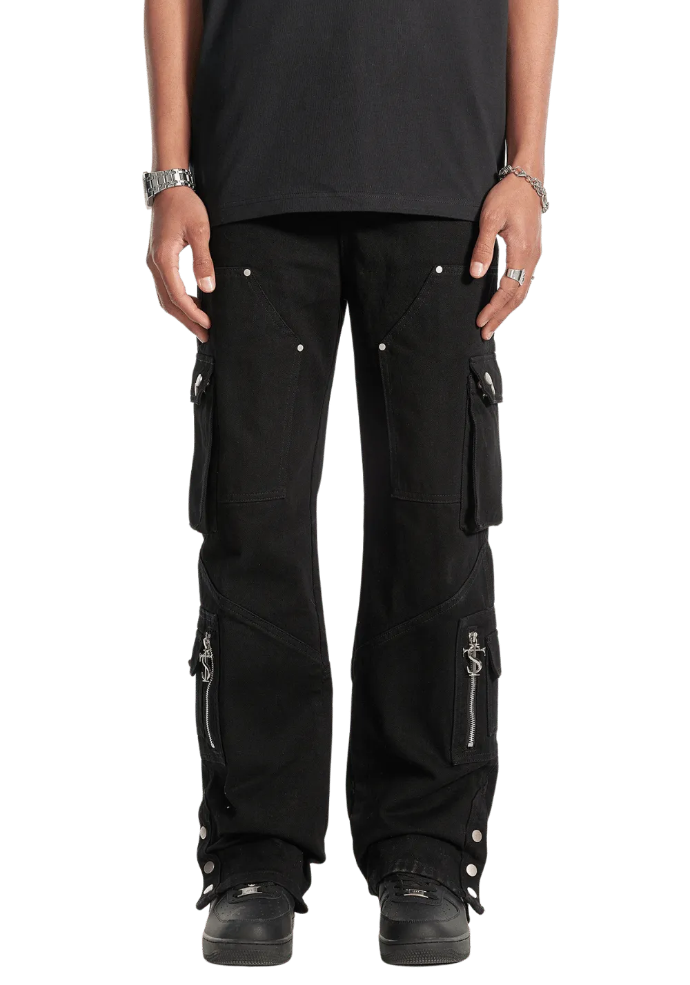 Hip Hop Studded Jeans