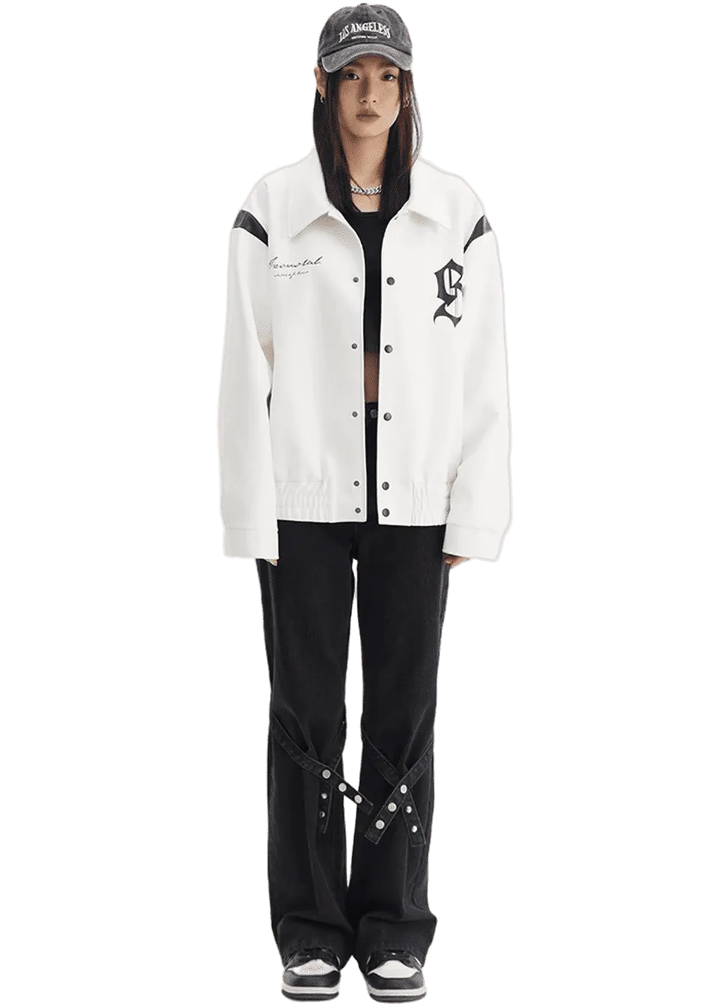 CLEARANCE丨Straight High Street Lace Up Jeans