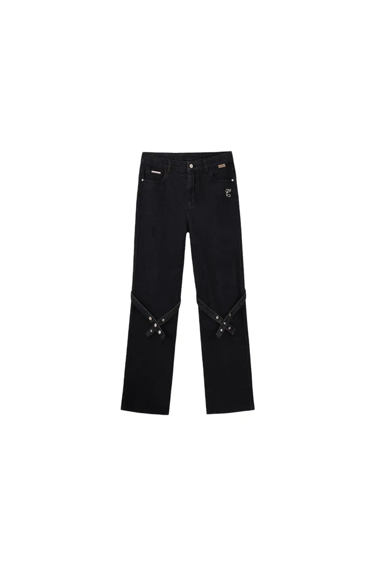 CLEARANCE丨Straight High Street Lace Up Jeans