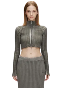 Washed Woven Short Cotton Jacket