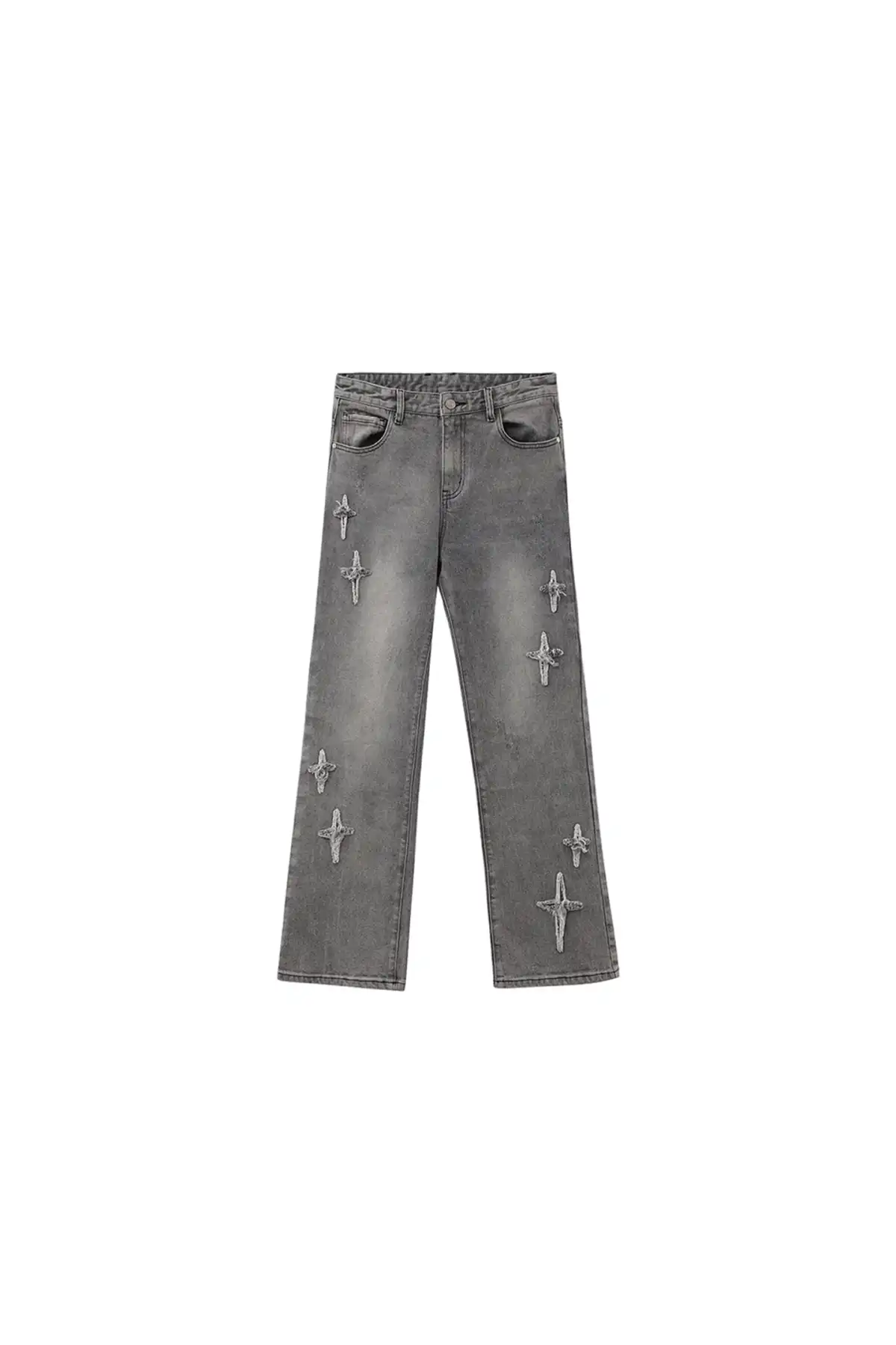 CLEARANCE丨Cross Star Distressed Jeans