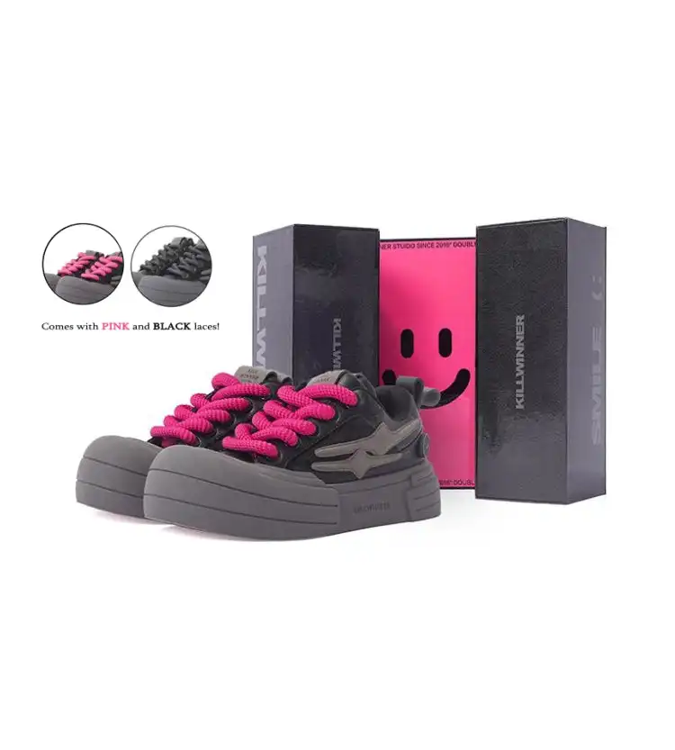 KILLWINNER丨Smile Life Sneaker - Black Samurai