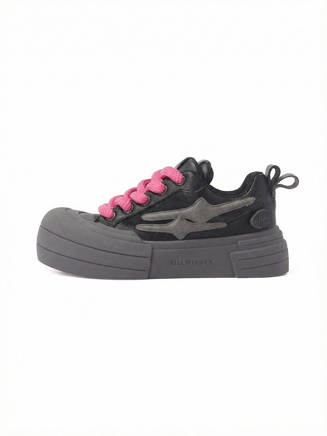 ま*ち様 KILLWINNER “Smile life” スニーカー KILLWINNER丨Smile Life Sneaker - Black Samurai | PSYLOS1
