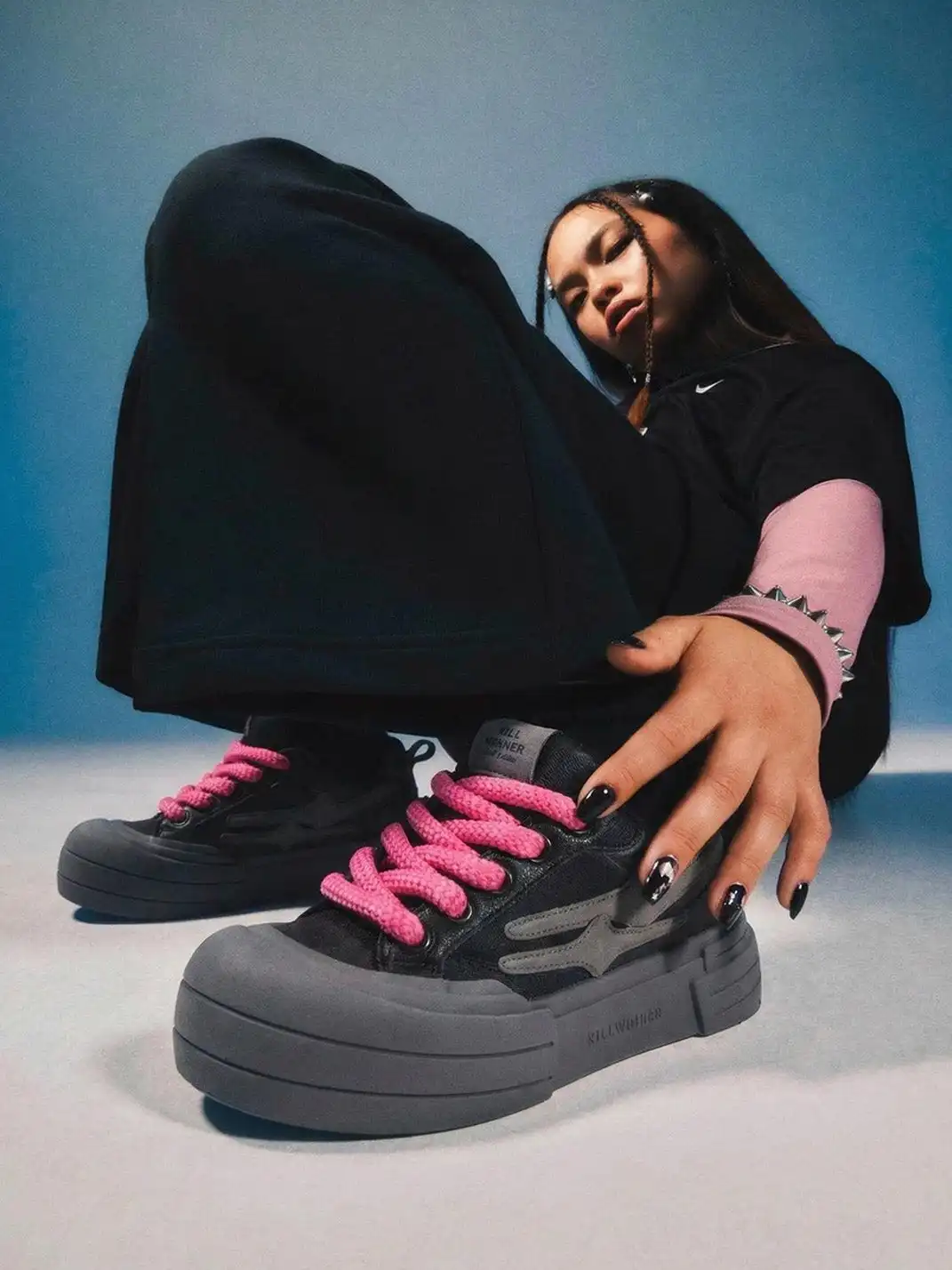 KILLWINNER丨Smile Life Sneaker - Black Samurai