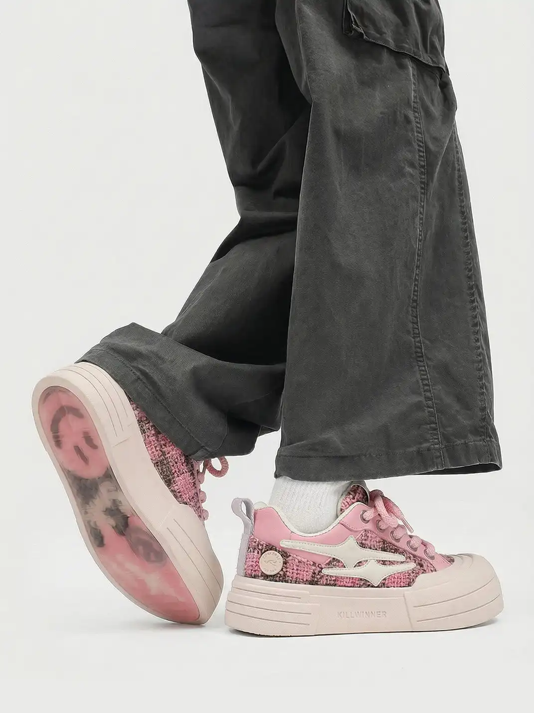 KILLWINNER丨Smile Life Sneaker - Pink
