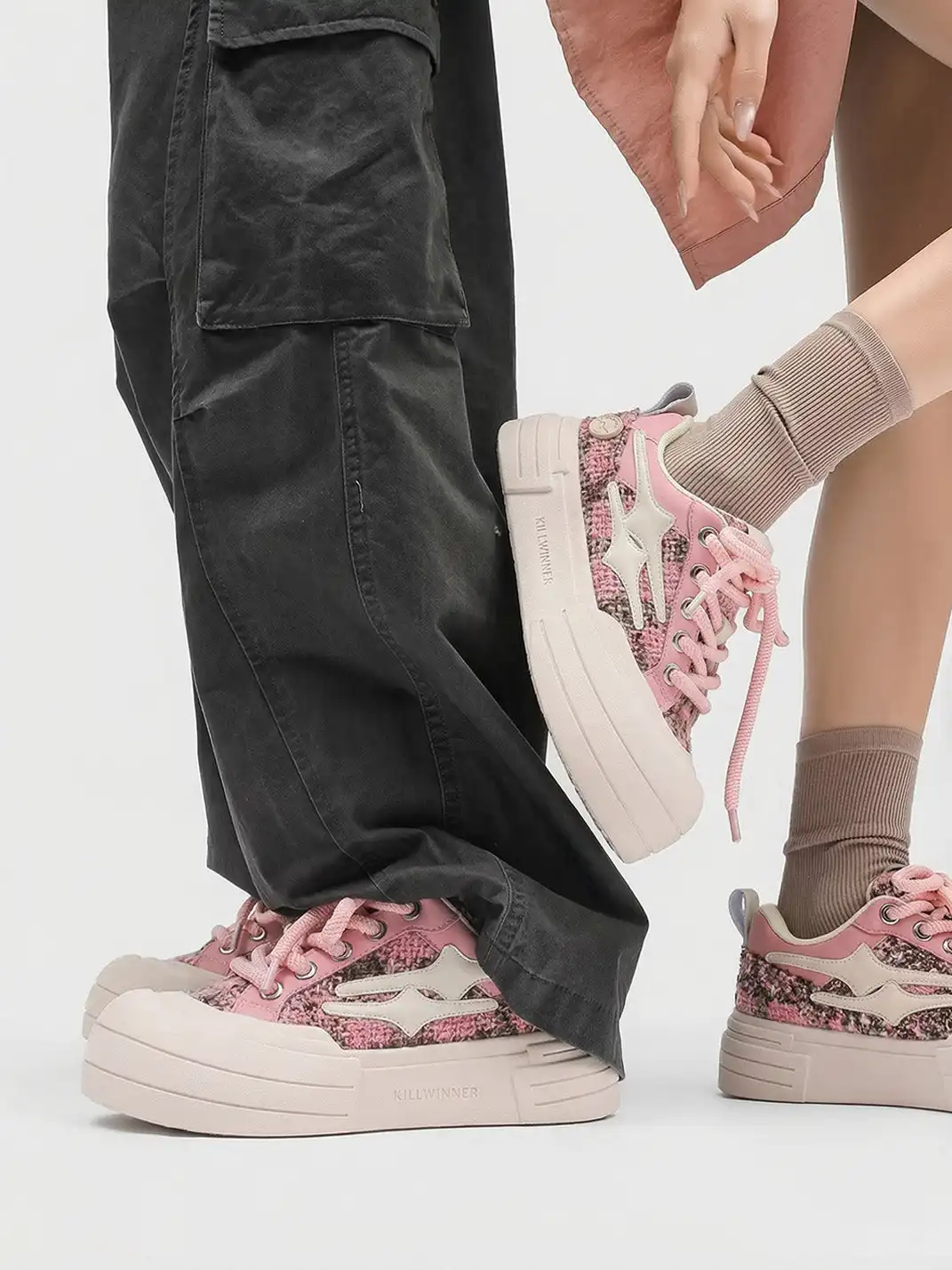 KILLWINNER丨Smile Life Sneaker - Pink