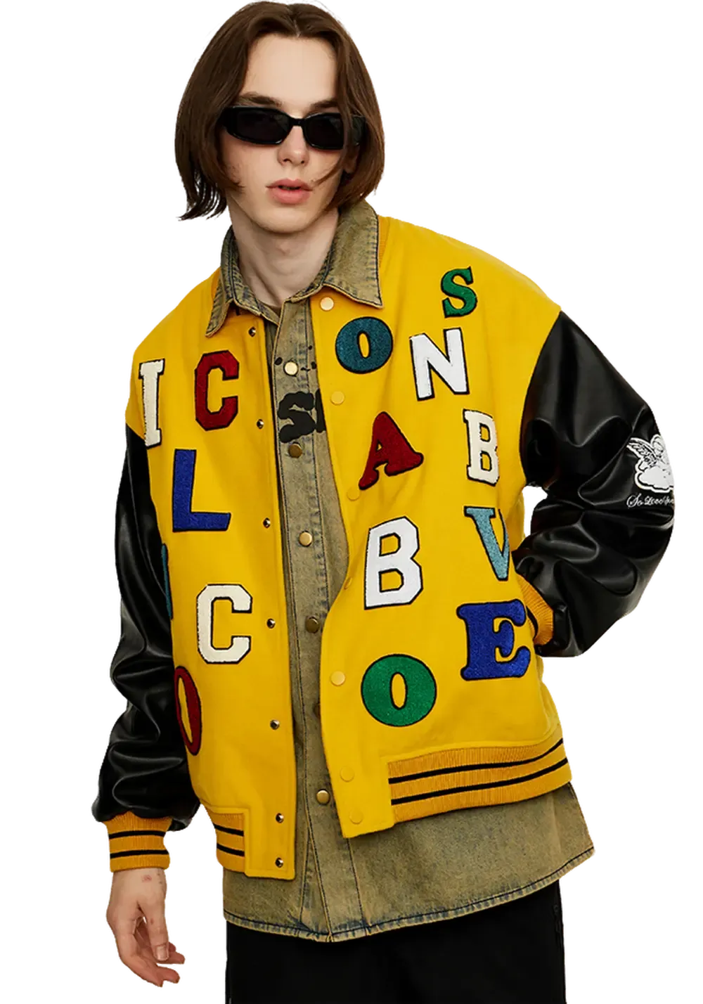CLEARANCE丨Colorful Letters Baseball Jersey