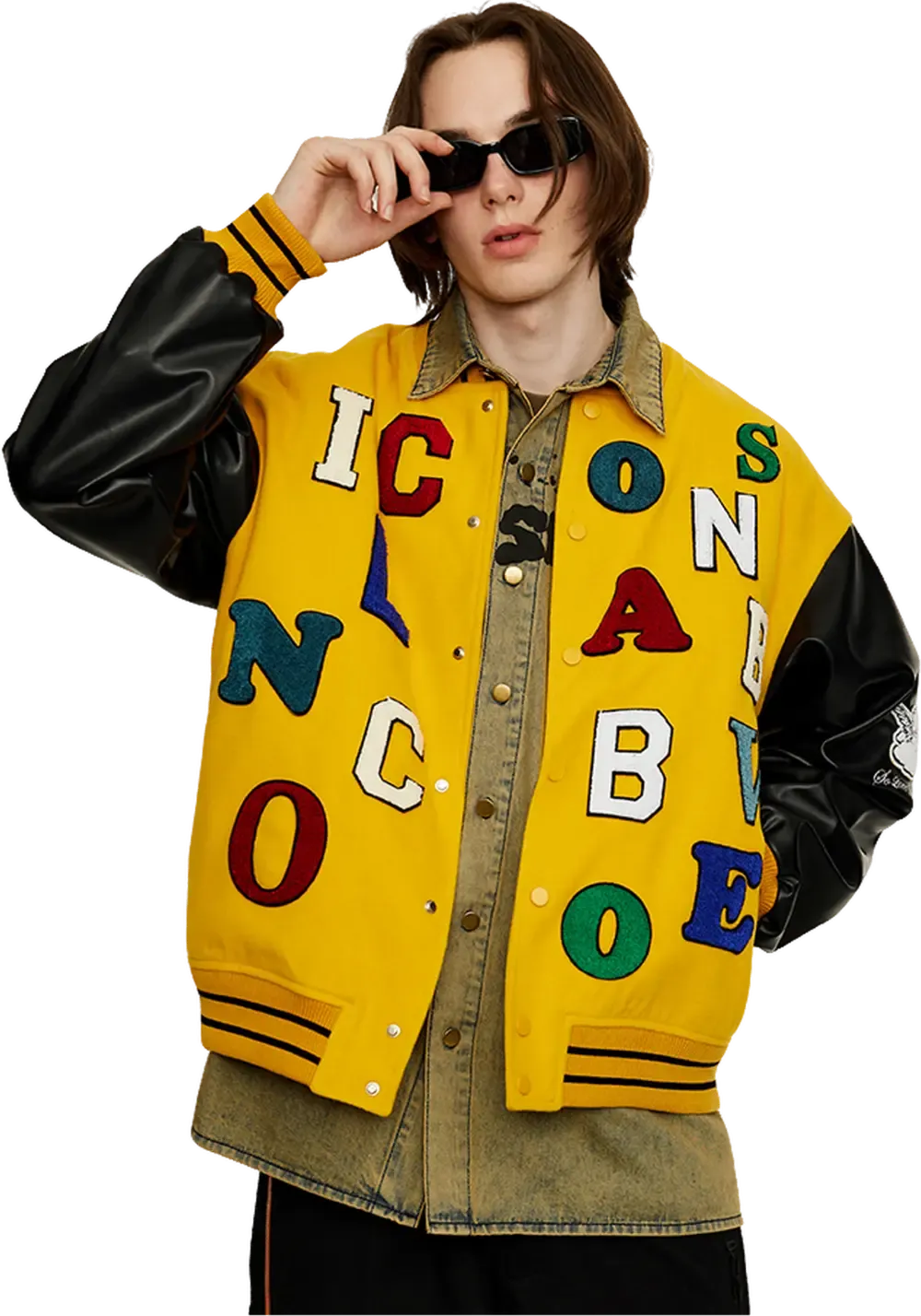 CLEARANCE丨Colorful Letters Baseball Jersey