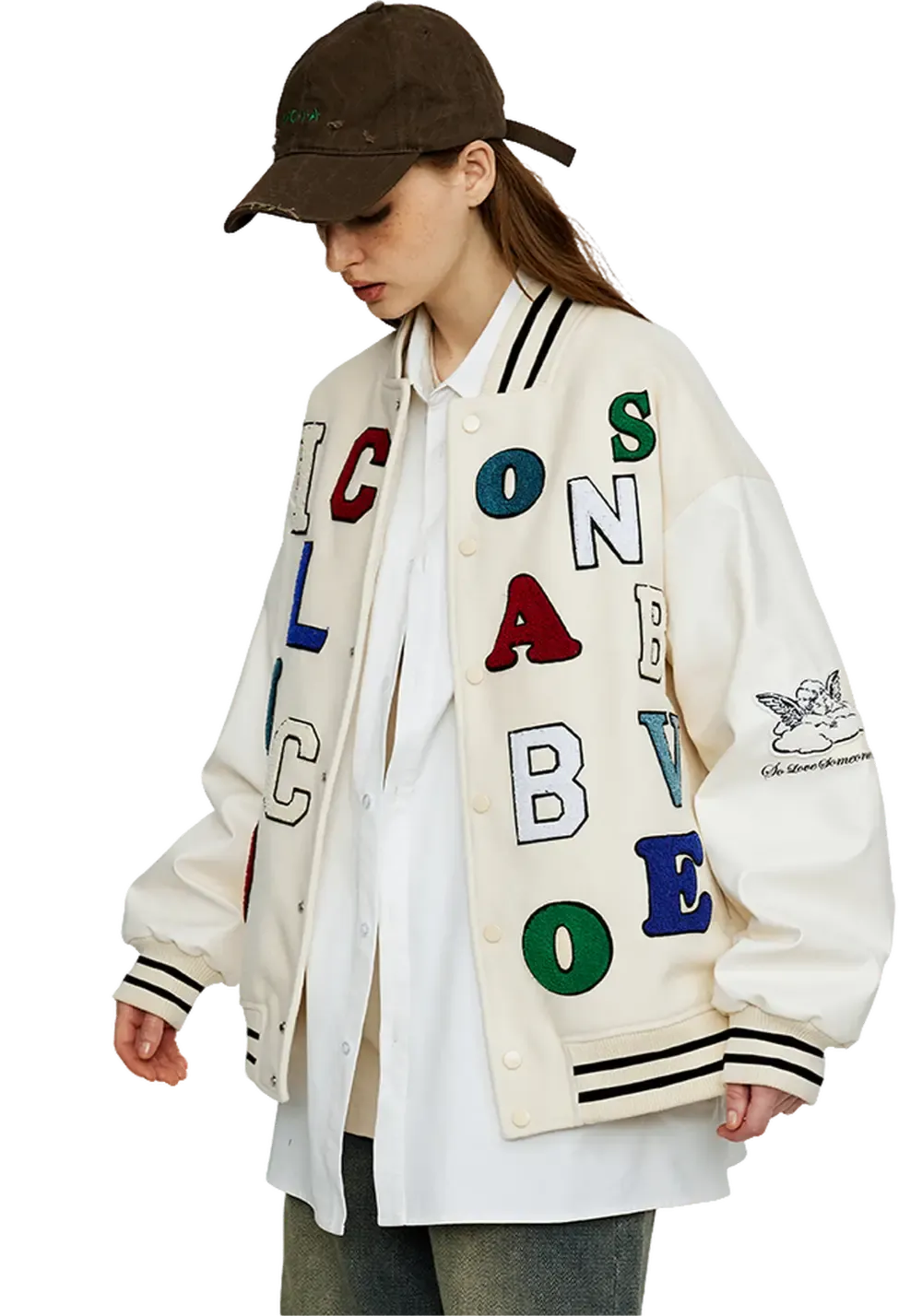 CLEARANCE丨Colorful Letters Varsity Jacket