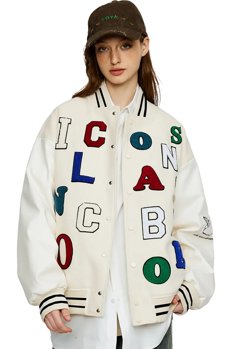 CLEARANCE丨Colorful Letters Varsity Jacket