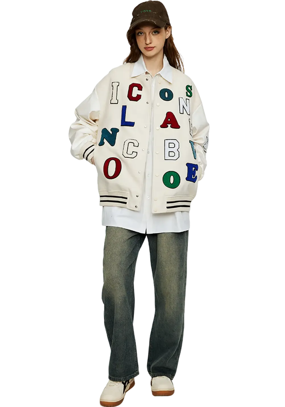 CLEARANCE丨Colorful Letters Varsity Jacket