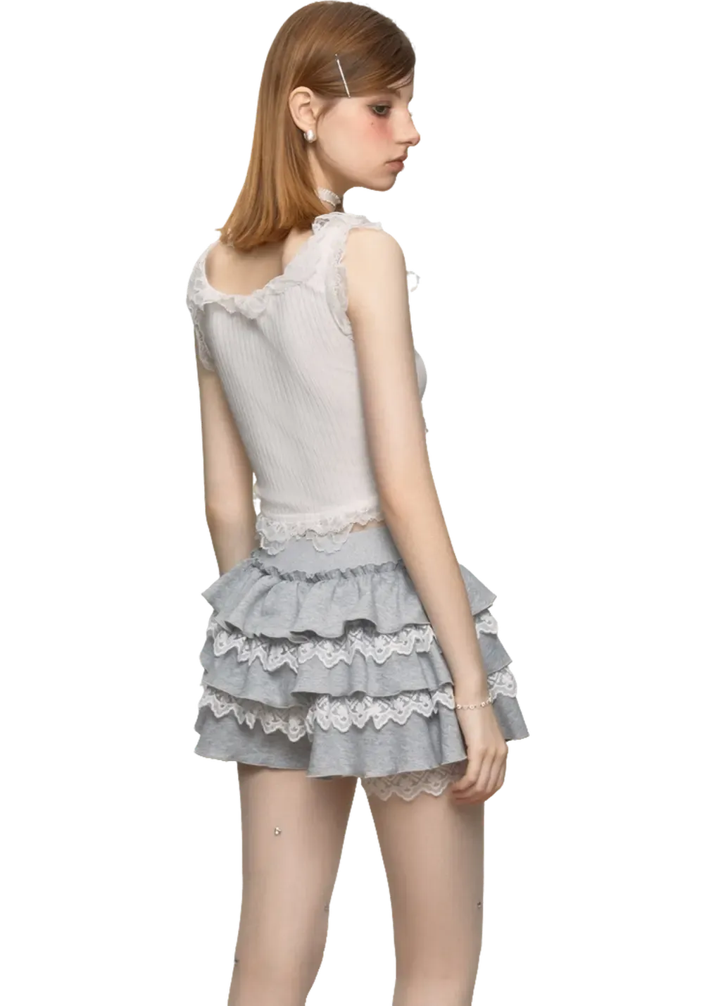 Lace Patchwork Cake Skirt