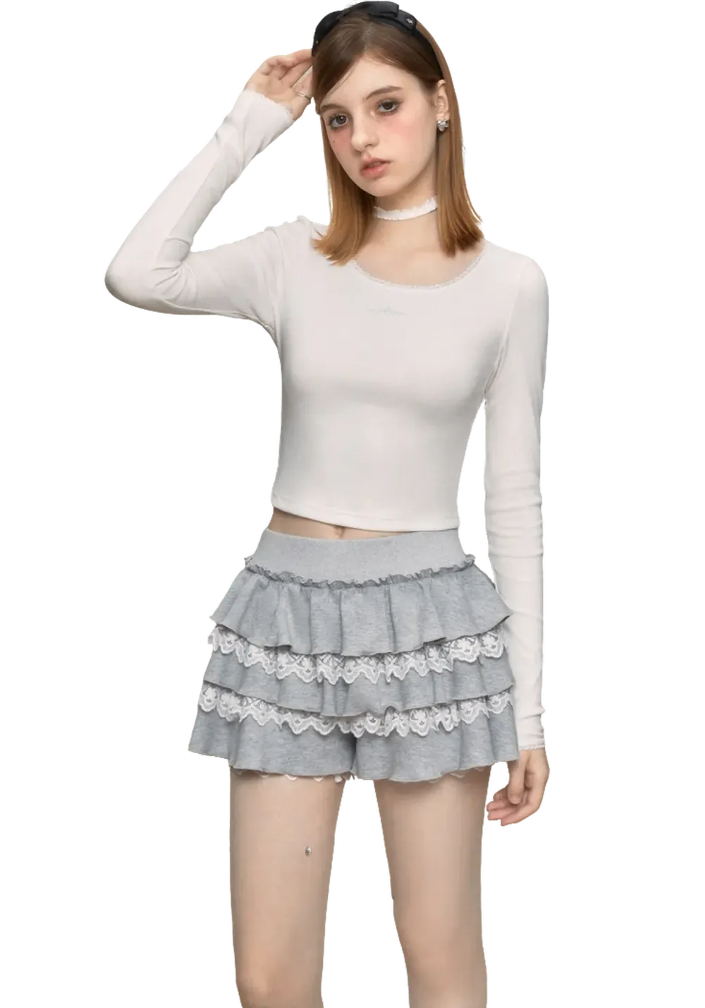 Lace Patchwork Cake Skirt