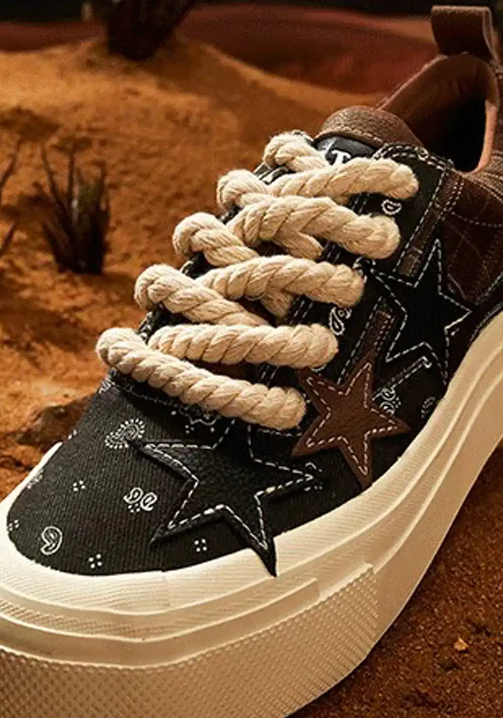 KAALIXTO丨Star Canvas Shoes-Paisley