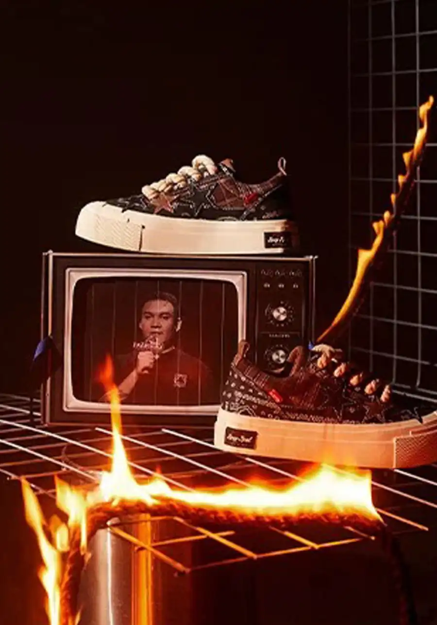 KAALIXTO丨Star Canvas Shoes-Paisley - 4