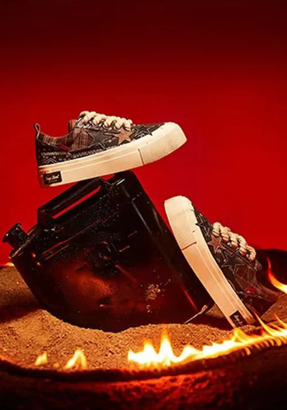 KAALIXTO丨Star Canvas Shoes-Paisley
