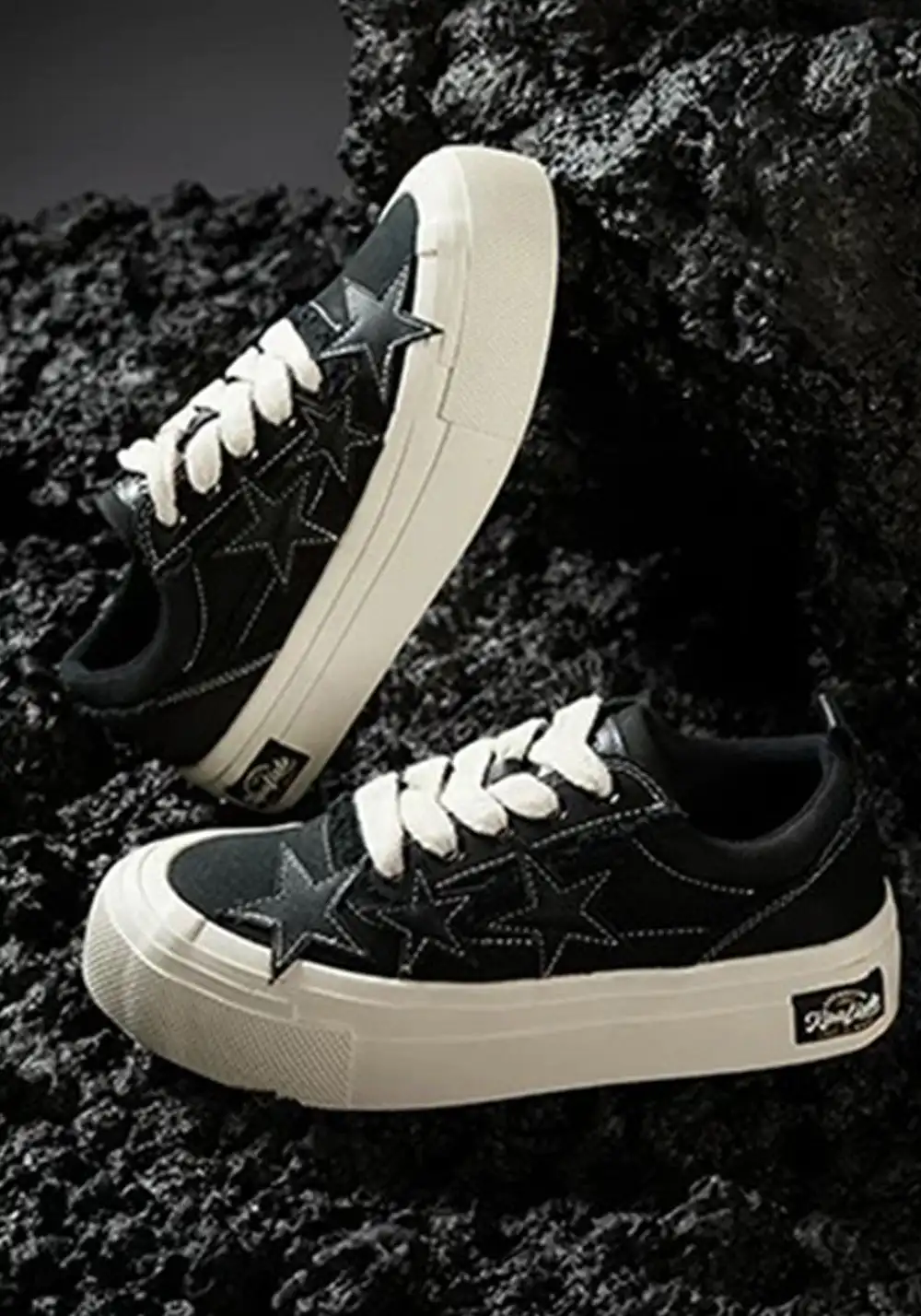 KAALIXTO丨Star Canvas Shoes - Black