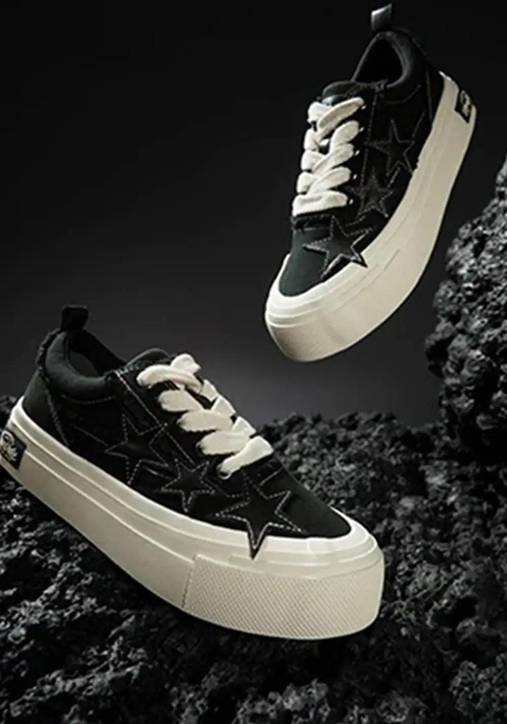 KAALIXTO丨Star Canvas Shoes - Black