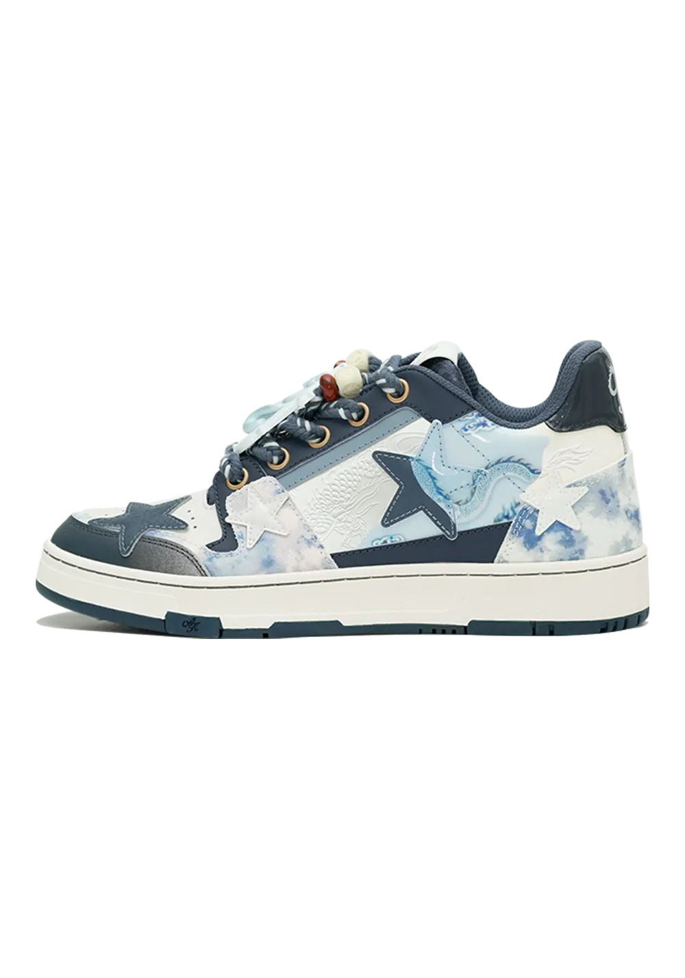 KAALIXTO丨Retro Star Sneakers-Blue And White Porcelain