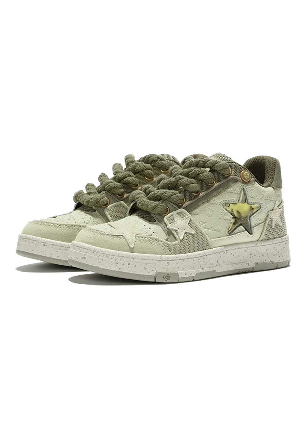 KAALIXTO丨Retro Star Sneakers-West Lake Longjing Tea
