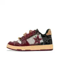 KAALIXTO丨Retro Star Sneakers-Wine Limited