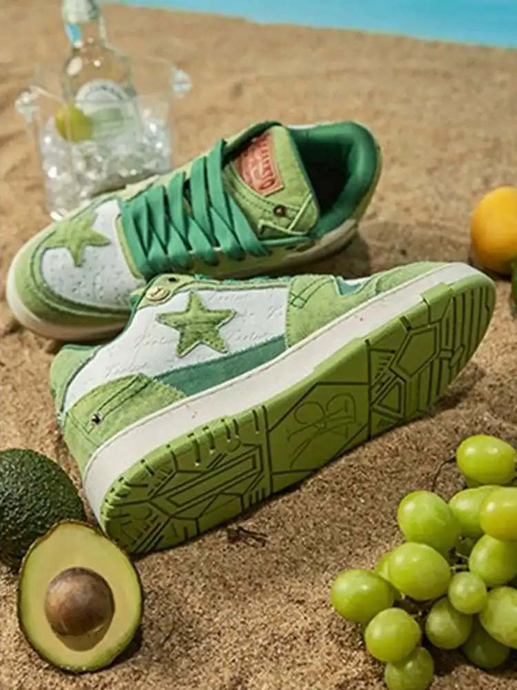 KAALIXTO丨Retro Star Sneakers - Avocado