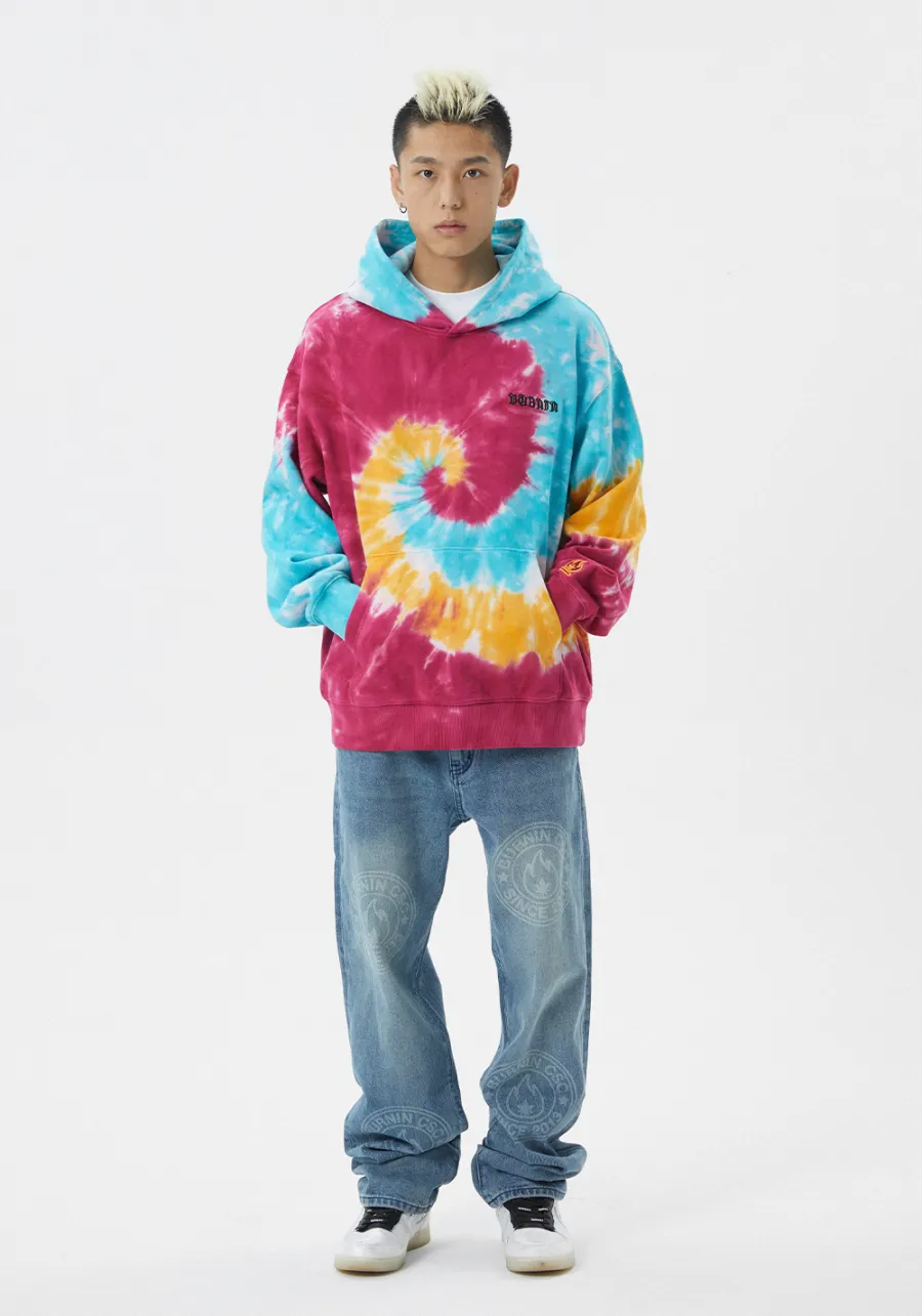 BURNIN* Flame Swirl Hooded Sweatshirt Jacket Hoodie - 3