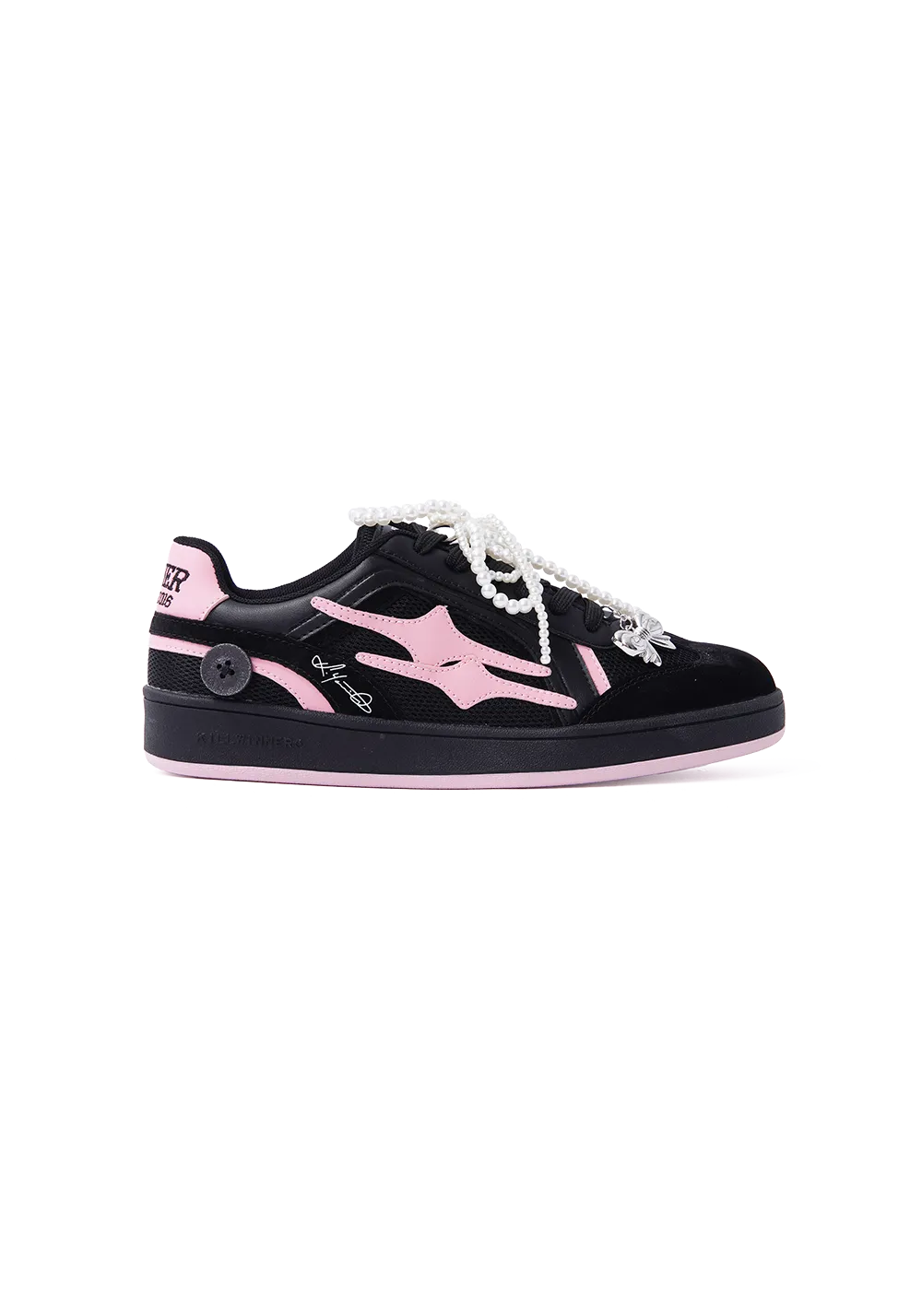 KILLWINNER丨Retro Training Sneaker-Black Pink Bow