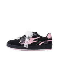 KILLWINNER丨Retro Training Sneaker-Black Pink Bow