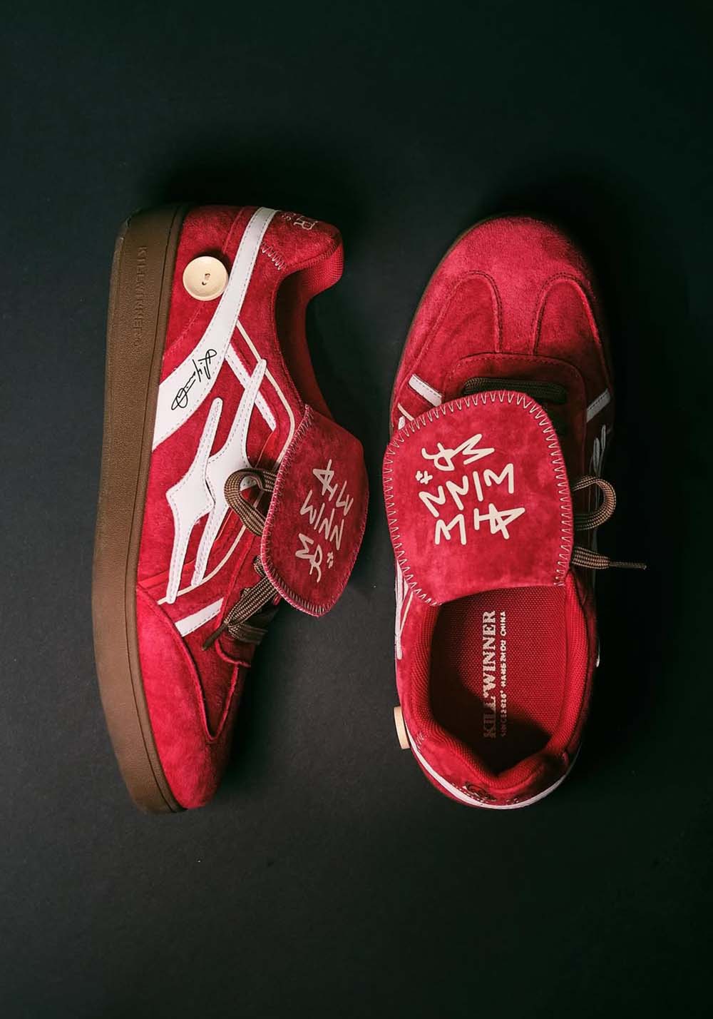 KILLWINNER | Retro Training Sneaker-Red Velvet | PSYLOS1