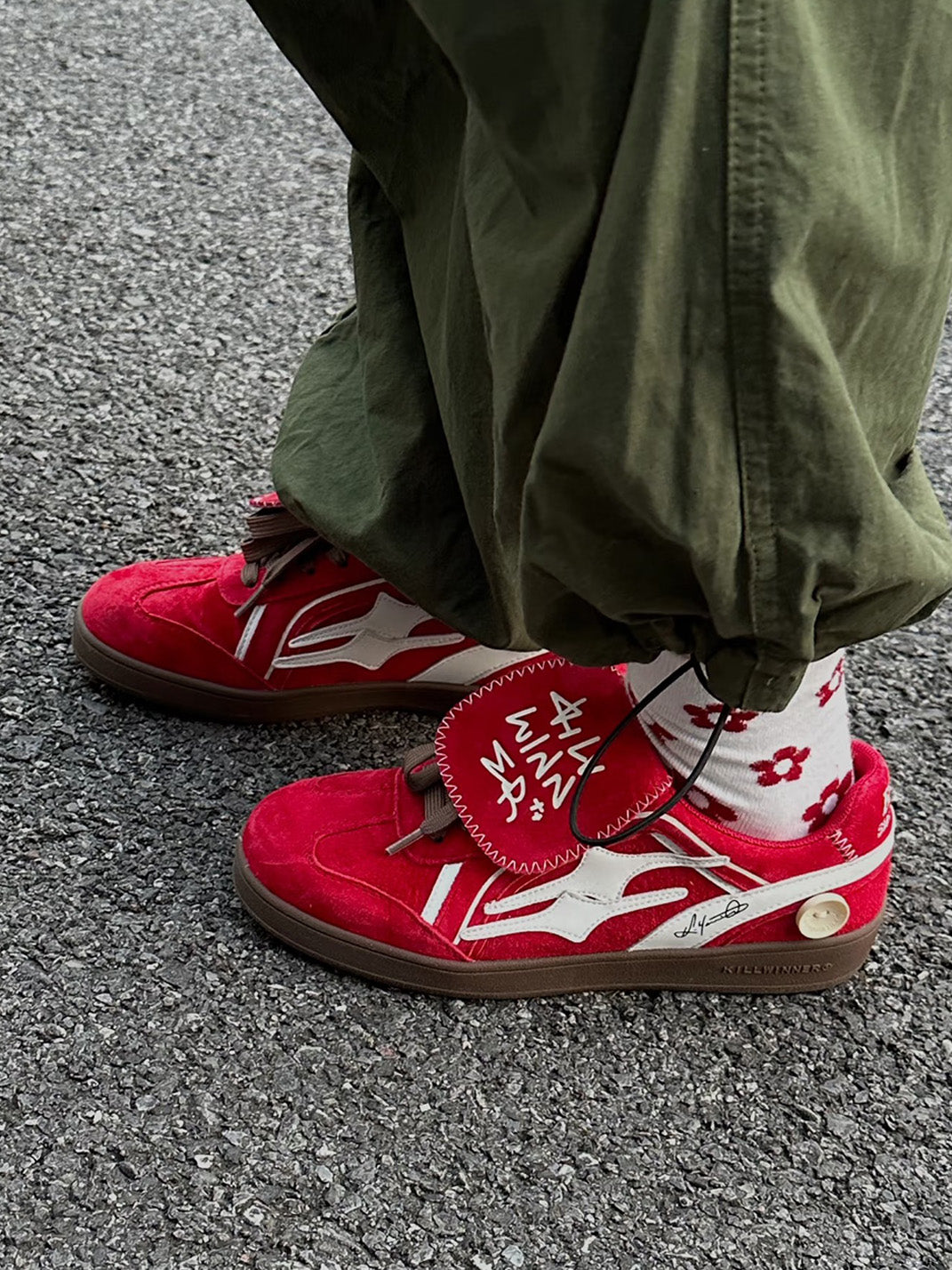 KILLWINNER | Retro Training Sneaker-Red Velvet | PSYLOS1