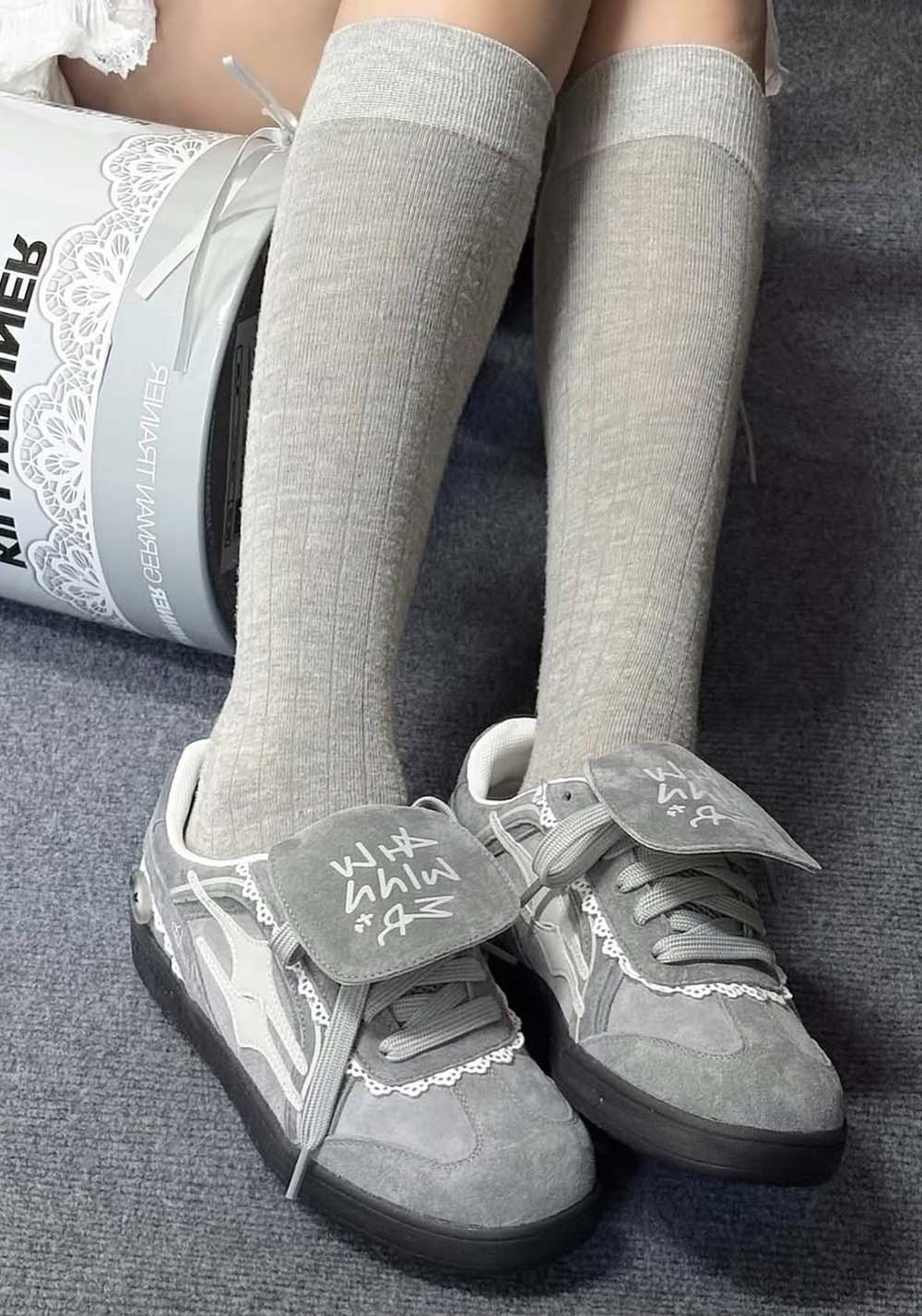 KILLWINNER丨Retro Training Sneaker-Lace Grey | PSYLOS1