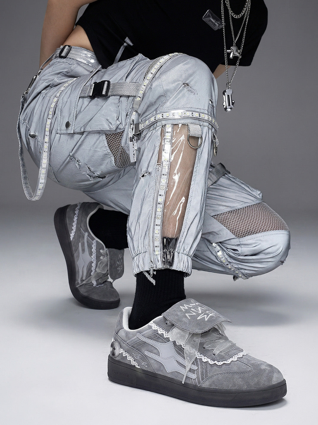 KILLWINNER丨Retro Training Sneaker-Lace Grey | PSYLOS1