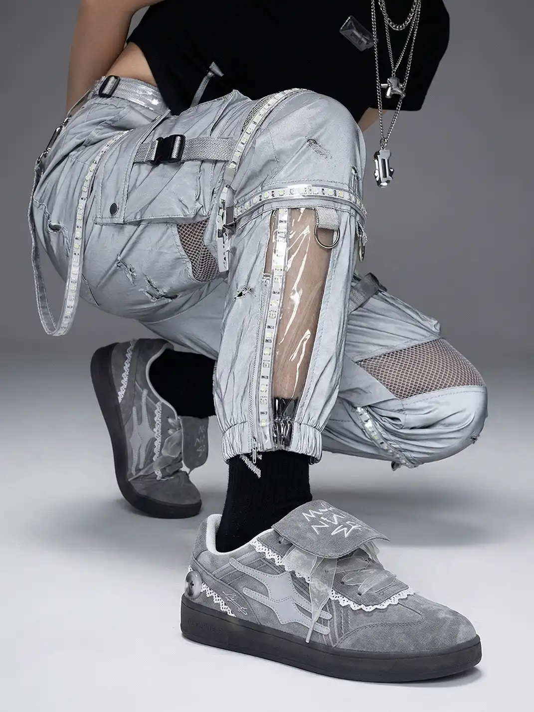 KILLWINNER丨Retro Training Sneaker-Lace Grey