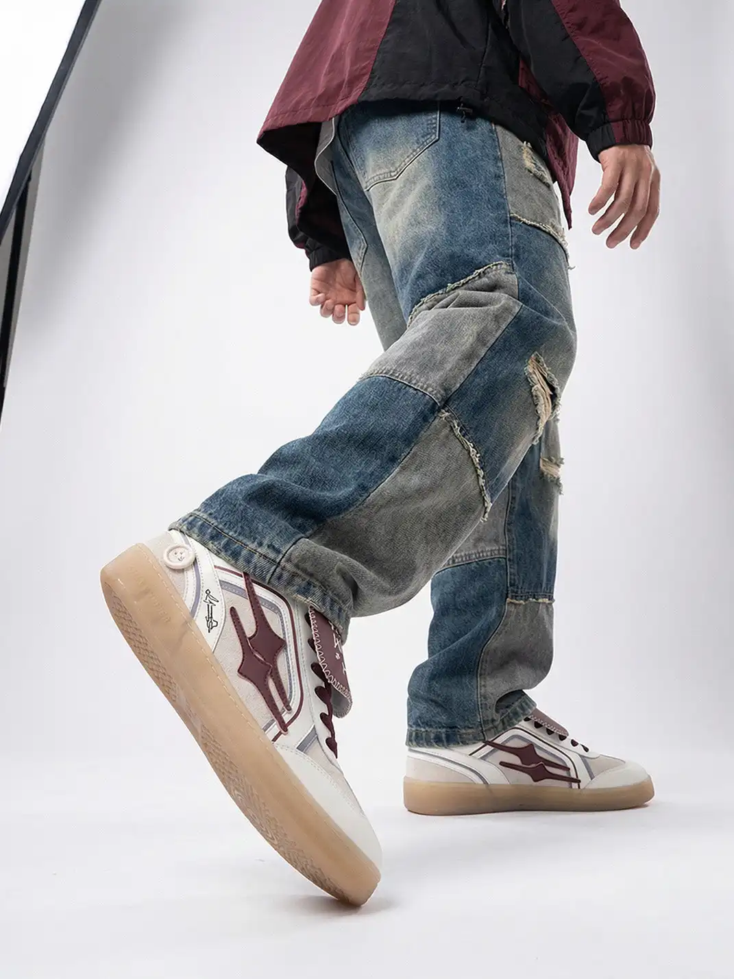 KILLWINNER丨Retro Training Sneaker-Wine Red