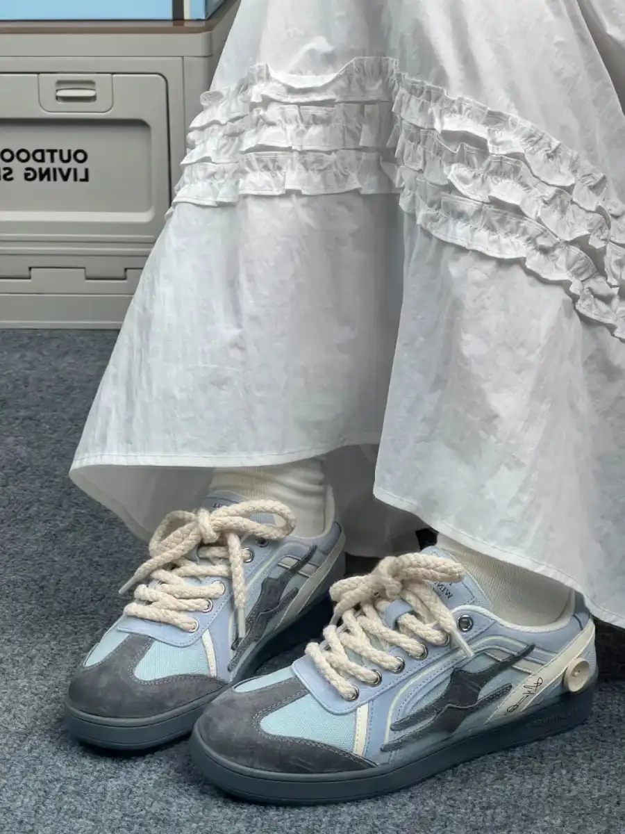 KILLWINNER丨Retro Training Sneaker-Grey Blue - 3