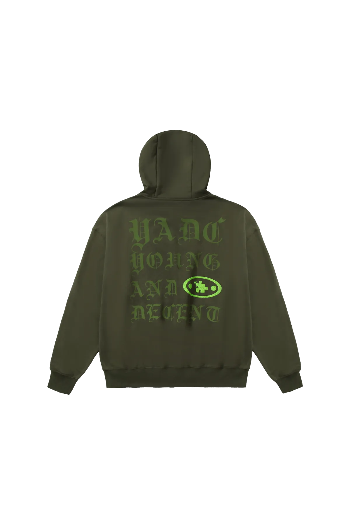 YADcrew | Gothic Hole Hooded Hip-hop Pocket Versatile Sweatshirt