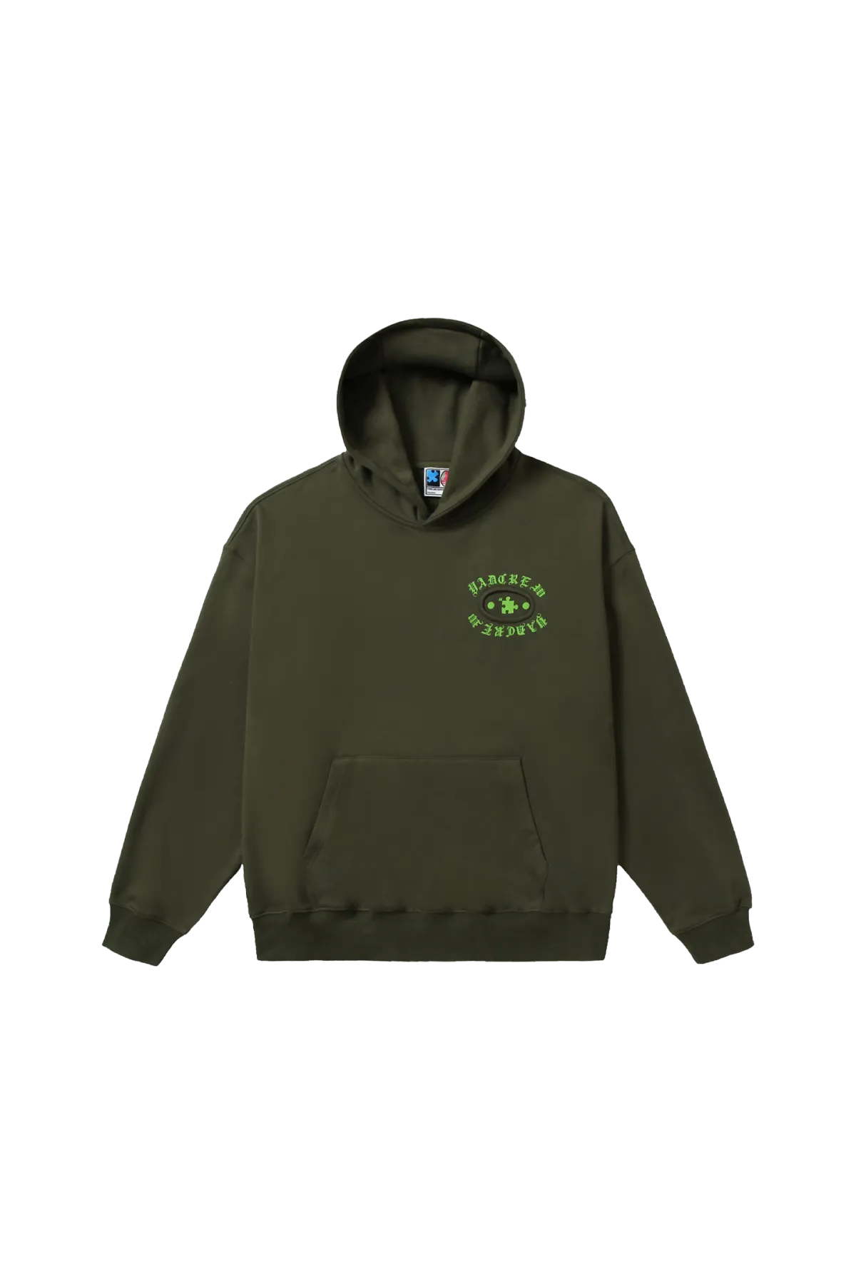 YADcrew | Gothic Hole Hooded Hip-hop Pocket Versatile Sweatshirt