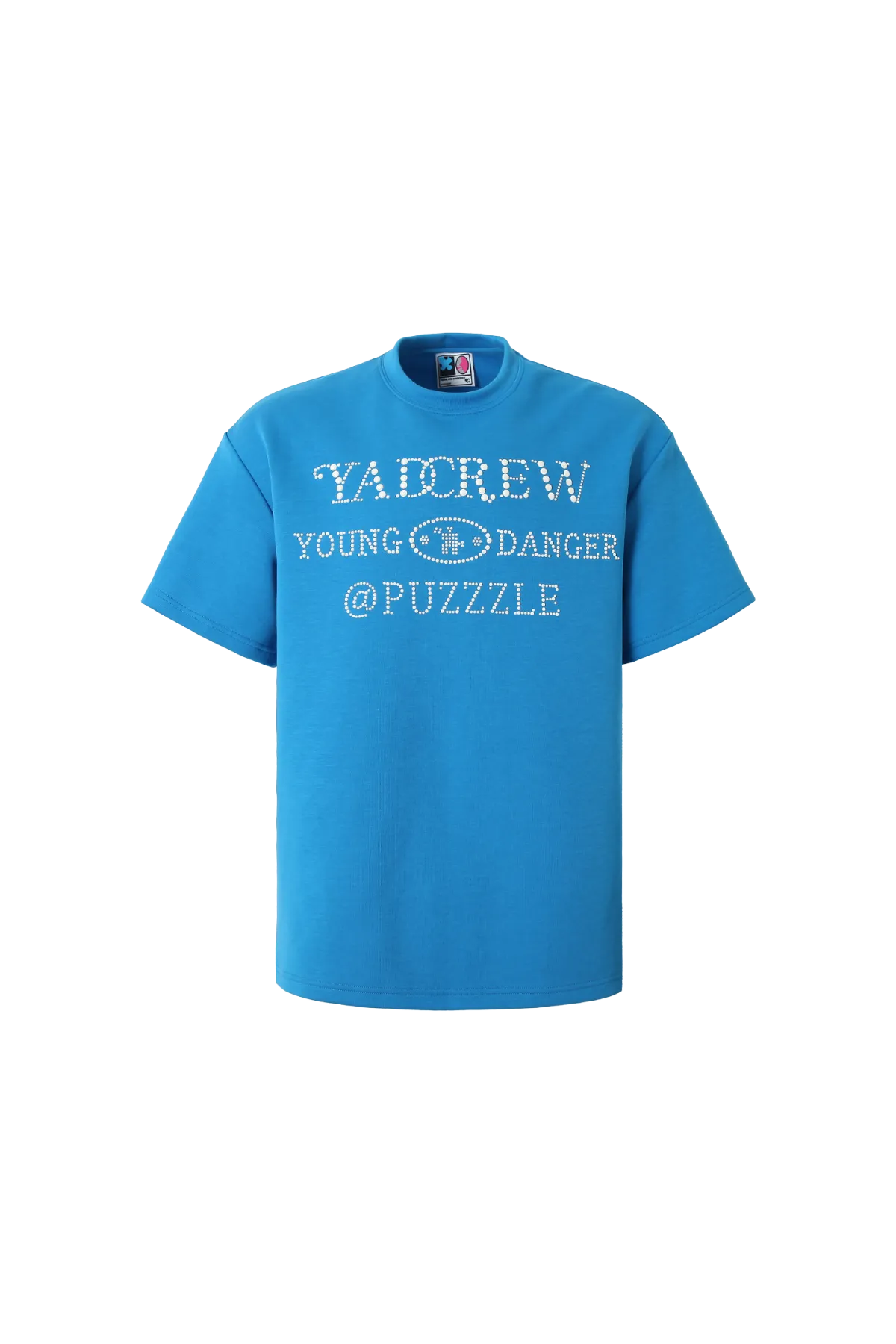YADcrew | Pearl Typography Short-Sleeved T-shirt