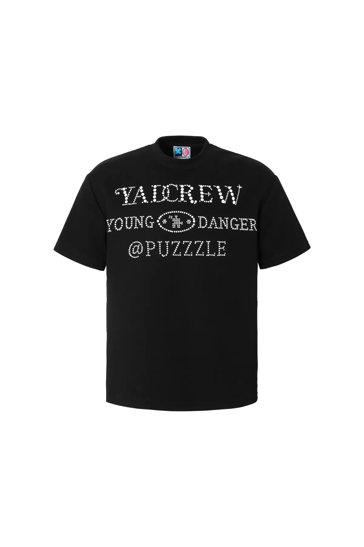 YADcrew | Pearl Typography Short-Sleeved T-shirt