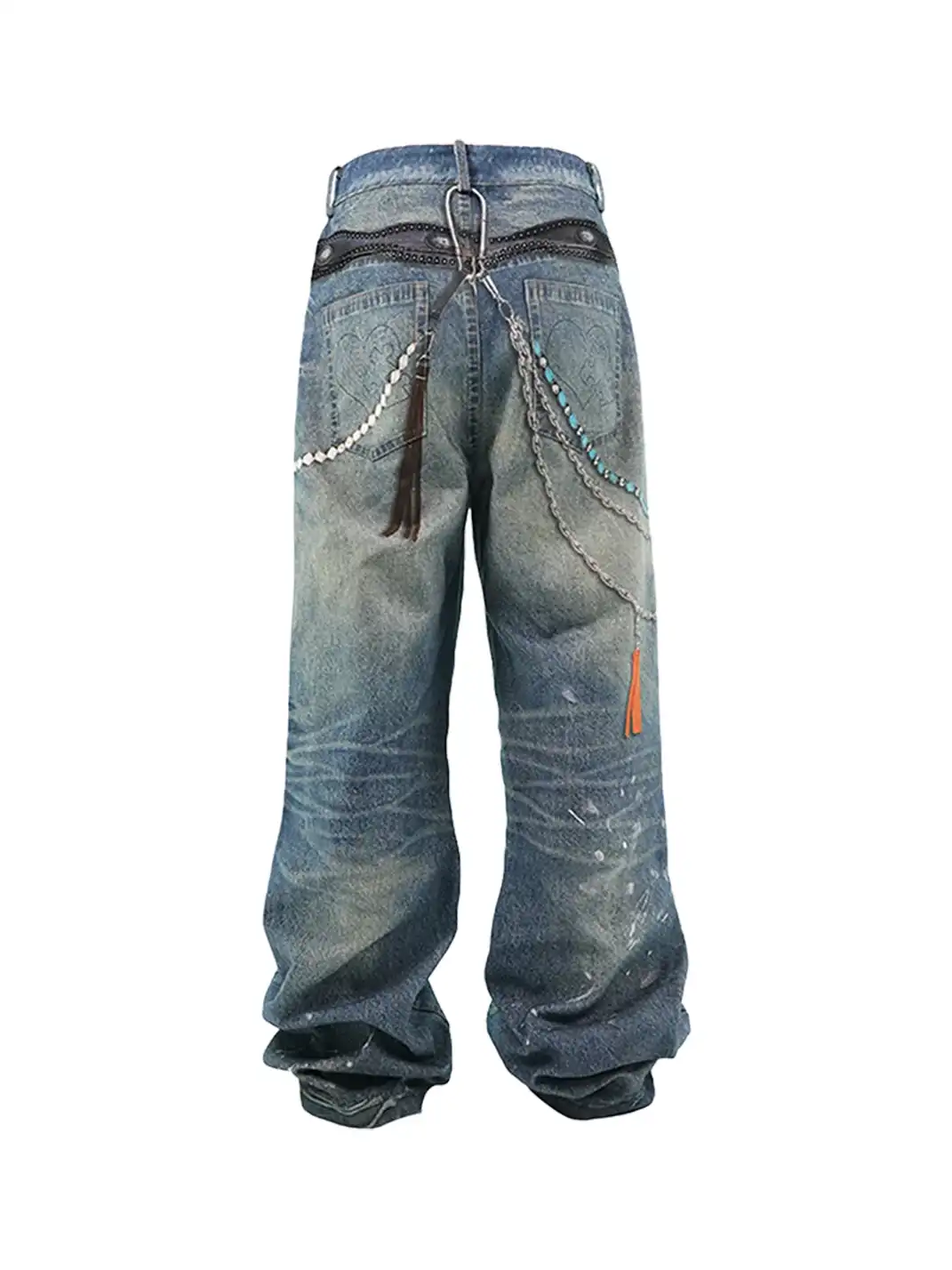 YADcrew丨3D Printed Street Vintage Jeans