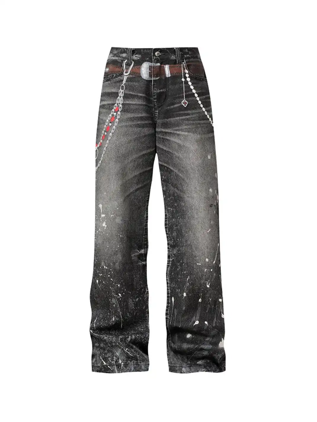 YADcrew丨3D Printed Street Vintage Jeans