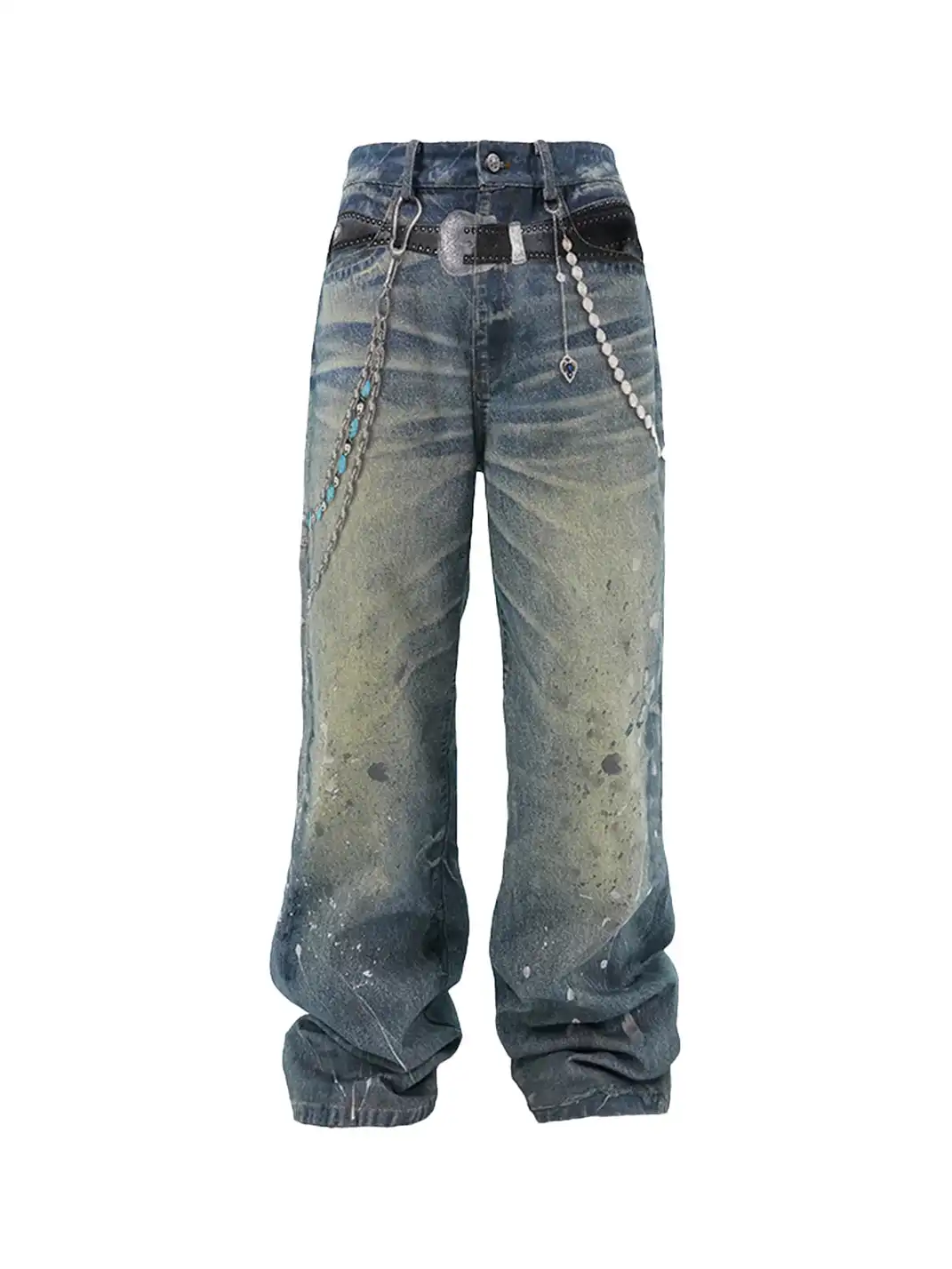 YADcrew丨3D Printed Street Vintage Jeans