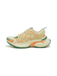KAALIXTO丨Beige And Orange Color Matching Casual Breathable Dad Shoes